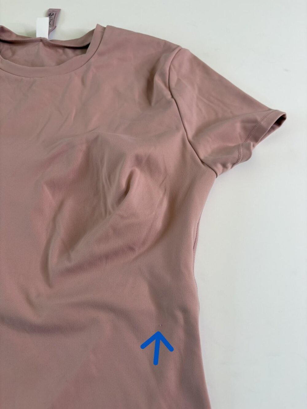 SKIMS x Nike Padded Baby Tee – Himalayan Pink – Size XL – Sculpted Stretch Top - Picture 12 of 16